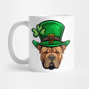 Funny St Patricks Day Shar Pei Sharpei Mug